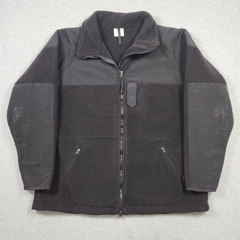 US Military Cold Weather Shirt Jacket Large Black Peckham Polartec Fleece Warm